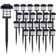monzana® LED Solarleuchten 24er-Set Schwarz monzana® LED Solarleuchten 24er-Set Schwarz