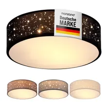 monzana® Deckenlampe Schwarz Stoff Ø30cm Sternenhimmel monzana® Deckenlampe Schwarz Stoff Ø30cm Sternenhimmel