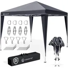 Faltpavillon 3x3m Pop-Up Anthrazit Schnellaufbau UV-Schutz 50+ wasserdicht stabil Faltpavillon 3x3m Pop-Up Anthrazit Schnellaufbau UV-Schutz 50+ wasserdicht stabil