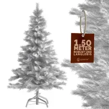 Künstlicher Weihnachtsbaum Weiß 150cm PVC mit stabilem Metallständer Künstlicher Weihnachtsbaum Weiß 150cm PVC mit stabilem Metallständer