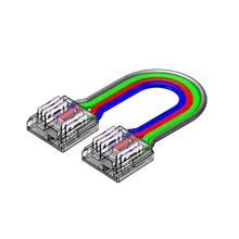 LED Strip-zu-Strip Verbinder – 5-polig, 12 mm, lötfrei mit 15 cm Verbindungskabel für RGBW COB LED Streifen LED Strip-zu-Strip Verbinder – 5-polig, 12 mm, lötfrei mit 15 cm Verbindungskabel für RGBW COB LED Streifen