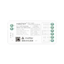 MiBoxer SM5 Matter over WiFi & 2.4G Funk LED Controller – 5-in-1, einfarbig bis RGBCCT, 12-24 V, 12 A MiBoxer SM5 Matter over WiFi & 2.4G Funk LED Controller – 5-in-1, einfarbig bis RGBCCT, 12-24 V, 12 A