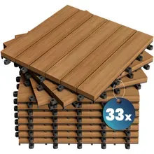 Holzfliese Akazienholz FSC®-zertifiziert 33er-Set 30x30cm Holzfliese Akazienholz FSC®-zertifiziert 33er-Set 30x30cm