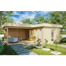 Eck-Gartenhaus “Hansa Corner A” 7x5m | Eck-Sommerhaus mit großer Veranda | Luxuriöses Sommerhaus 18m² Eck-Gartenhaus “Hansa Corner A” 7x5m | Eck-Sommerhaus mit großer Veranda | Luxuriöses Sommerhaus 18m²