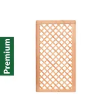 Premium Douglasie Sichtschutzzaun Holz, 98,5 cm (B) x 178,5 cm (H), Rankgitter diagonal - natur Premium Douglasie Sichtschutzzaun Holz, 98,5 cm (B) x 178,5 cm (H), Rankgitter diagonal - natur
