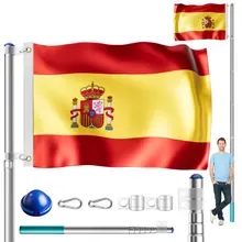 monzana® Fahnenmast Alu 630cm inkl Spanien-Flagge monzana® Fahnenmast Alu 630cm inkl Spanien-Flagge