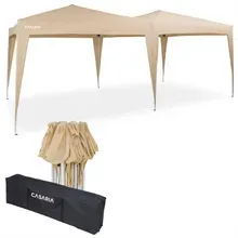 Deuba® Faltpavillon Beige 3x6m UV-Schutz 50+ Deuba® Faltpavillon Beige 3x6m UV-Schutz 50+