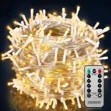 Lichterkette Weihnachten Warmweiß 60m transparent Fernbedienung Lichterkette Weihnachten Warmweiß 60m transparent Fernbedienung