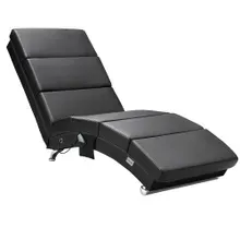 Relaxliege London Schwarz mit Massage- & Heizfunktion Relaxliege London Schwarz mit Massage- & Heizfunktion