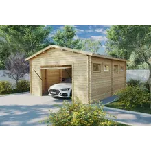 Holzgaragen-Bausatz “Hansa J” 5x6m | Holzgarage als Bausatz kaufen | Fertiggarage aus Holz zu einem günstigen Preis Holzgaragen-Bausatz “Hansa J” 5x6m | Holzgarage als Bausatz kaufen | Fertiggarage aus Holz zu einem günstigen Preis