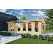 Großes Gartenzimmer „Snooker XL 2“ 8x6m | Großes Gartenhaus aus Holz für Snooker und Billard | Holzhaus mit Satteldach Großes Gartenzimmer „Snooker XL 2“ 8x6m | Großes Gartenhaus aus Holz für Snooker und Billard | Holzhaus mit Satteldach
