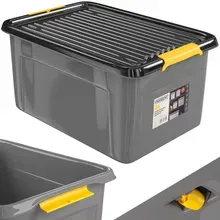 Aufbewahrungsbox Grau/Anthrazit 58x39x25cm stapelbar Aufbewahrungsbox Grau/Anthrazit 58x39x25cm stapelbar