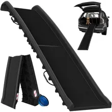 Cadoca® Hunderampe Auto Schwarz 156x40x16cm klappbar Cadoca® Hunderampe Auto Schwarz 156x40x16cm klappbar