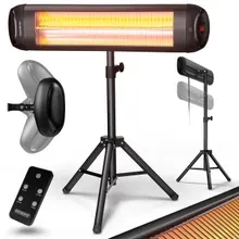 monzana® Heizstrahler MZH2500 Schwarz 2500W 90° verstellbar mit Ständer monzana® Heizstrahler MZH2500 Schwarz 2500W 90° verstellbar mit Ständer