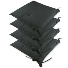 Sitzkissen 4er-Set Sydney Anthrazit 45x40x6cm Sitzkissen 4er-Set Sydney Anthrazit 45x40x6cm