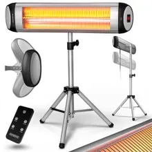monzana® Heizstrahler MZH2500 Silber 2500W 90° verstellbar mit Ständer monzana® Heizstrahler MZH2500 Silber 2500W 90° verstellbar mit Ständer
