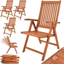 Casaria® Klappstuhl Vanamo 4er-Set Eukalyptus FSC®-zertifiziert Casaria® Klappstuhl Vanamo 4er-Set Eukalyptus FSC®-zertifiziert