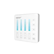 MiBoxer B5 LED Wandfernbedienung Weiß – für einfarbige LED Streifen, 2,4 GHz Funk, 4 Zonen mit Szenenspeicher MiBoxer B5 LED Wandfernbedienung Weiß – für einfarbige LED Streifen, 2,4 GHz Funk, 4 Zonen mit Szenenspeicher