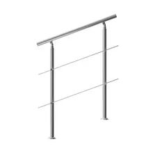 Treppengeländer Edelstahl 100cm 2 Streben Treppengeländer Edelstahl 100cm 2 Streben