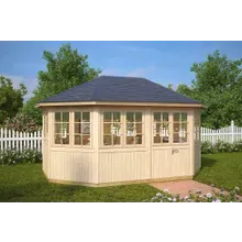8-Eck-Gartenpavillon “Albatros” 5x3m | 8-Eck-Pavillon aus Holz | Gartenpavillon 3x5m | Pavillon mit großen Fenstern 8-Eck-Gartenpavillon “Albatros” 5x3m | 8-Eck-Pavillon aus Holz | Gartenpavillon 3x5m | Pavillon mit großen Fenstern