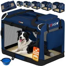 Hundebox faltbar XL 82x56x58cm Blau Hundebox faltbar XL 82x56x58cm Blau