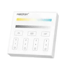 MiBoxer B2 LED Wandfernbedienung – für CCT LED Streifen, 2,4 GHz Funk, 4 Zonen, Helligkeit & Weißton MiBoxer B2 LED Wandfernbedienung – für CCT LED Streifen, 2,4 GHz Funk, 4 Zonen, Helligkeit & Weißton