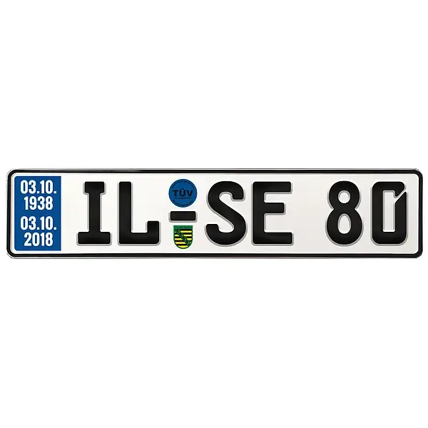 Geschenk zum 80. Geburtstag - Schild mit TÜV Geschenk zum 80. Geburtstag - Schild mit TÜV