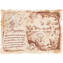 Zunftbild Physiker auf Antikpapier im A4-Format Zunftbild Physiker auf Antikpapier im A4-Format