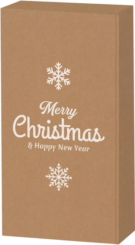 2er Geschenkkarton Kraftpapier „“Schneeflocke““ 2er Geschenkkarton Kraftpapier „“Schneeflocke““