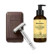 Exclusive Testsieger Set - Rasierhobel %27Hamburg%27 Silber Exclusive Testsieger Set - Rasierhobel %27Hamburg%27 Silber