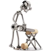 Schraubenmännchen Waldarbeiter mit Kettensäge Schraubenmännchen Waldarbeiter mit Kettensäge