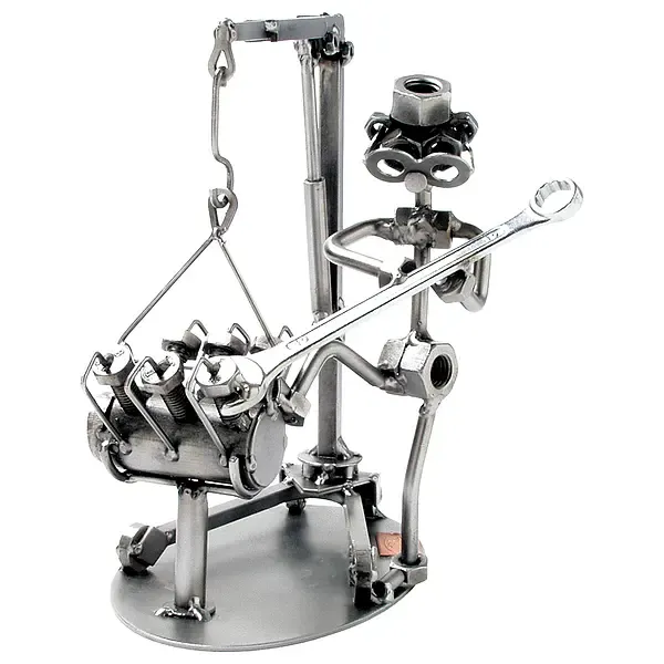 Schraubenmännchen Motortechniker Schraubenmännchen Motortechniker