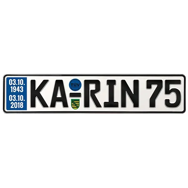 Geschenk zum 75. Geburtstag - Schild mit TÜV Geschenk zum 75. Geburtstag - Schild mit TÜV