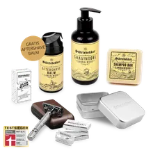 Störtebekker Shower & Shave Essential Set - Rasierhobel %27Hamburg%27 Silber Störtebekker Shower & Shave Essential Set - Rasierhobel %27Hamburg%27 Silber