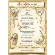 Urkunde zur Silberhochzeit Urkunde zur Silberhochzeit