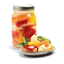 Morgan's Giardiniera - süßsauer eingelegtes Gartengemüse Morgan's Giardiniera - süßsauer eingelegtes Gartengemüse