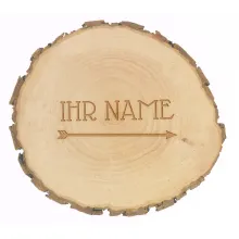Baumscheibe mit Namensgravur Baumscheibe mit Namensgravur