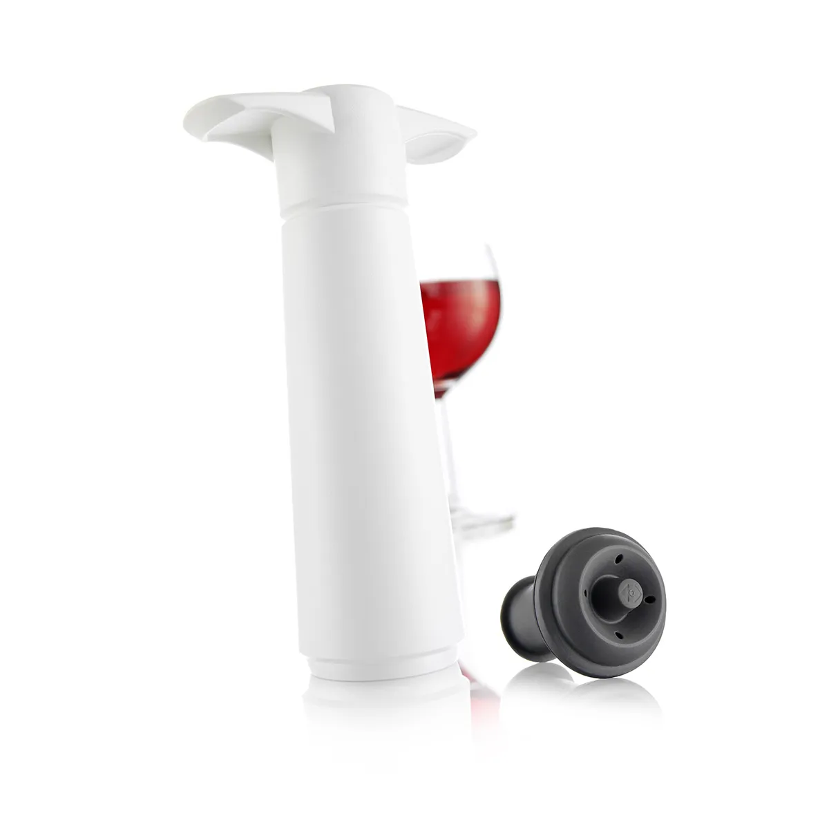 Vacu Vin Vacuum Wine Saver Wein Pumpe Verschluss - Weiß – Bild 2