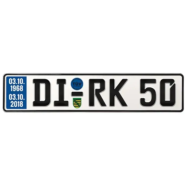 Geschenk zum 50. Geburtstag - Schild mit TÜV Geschenk zum 50. Geburtstag - Schild mit TÜV