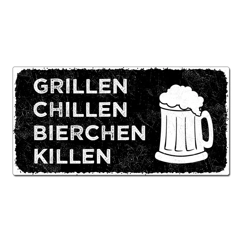 Black Vintage Schild mit Wunschtext im Format 20 x 10 cm schwarz Black Vintage Schild mit Wunschtext im Format 20 x 10 cm schwarz