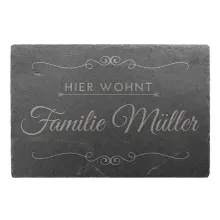 Vintage Türschild aus Schiefer 30 x 20 cm - Design Vintage Vintage Türschild aus Schiefer 30 x 20 cm - Design Vintage
