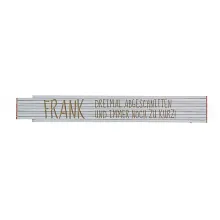 Geschenk für Tischler - Zollstock mit Name und Spruch Geschenk für Tischler - Zollstock mit Name und Spruch