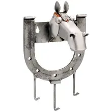 Metallfigur Pferd als Schlüsselbrett - Maße 9 x 20 cm Metallfigur Pferd als Schlüsselbrett - Maße 9 x 20 cm