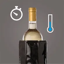 Vacu Vin Aktiv Weinkühler Motiv Schwarz 0,75 -1,0 Liter