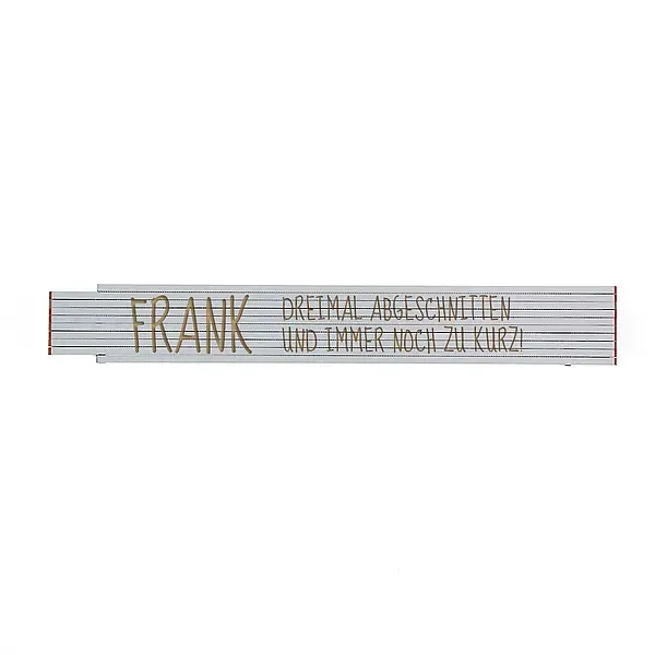 Geschenk für Tischler - Zollstock mit Name und Spruch Geschenk für Tischler - Zollstock mit Name und Spruch