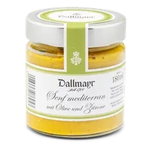 Senf mediterran mit Olive und Zitrone Senf mediterran mit Olive und Zitrone