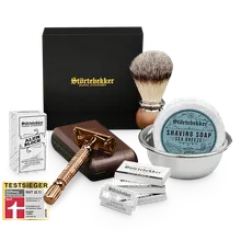 Störtebekker Rasierset - Rasierhobel %27Hamburg%27 Rosé - Gold Störtebekker Rasierset - Rasierhobel %27Hamburg%27 Rosé - Gold