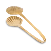 Servierzange gold Muschel groß Bitossi 25cm Servierzange gold Muschel groß Bitossi 25cm