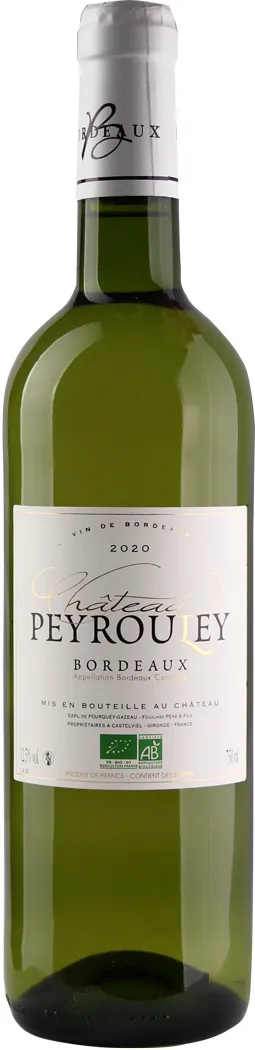 Château Peyrouley Bordeaux Bio Blanc AOC 2020 Château Peyrouley Bordeaux Bio Blanc AOC 2020
