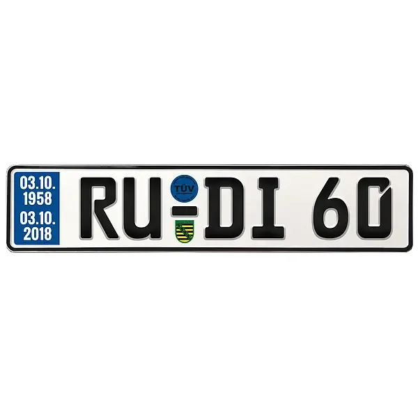 Geschenk zum 60. Geburtstag - Schild mit TÜV Geschenk zum 60. Geburtstag - Schild mit TÜV